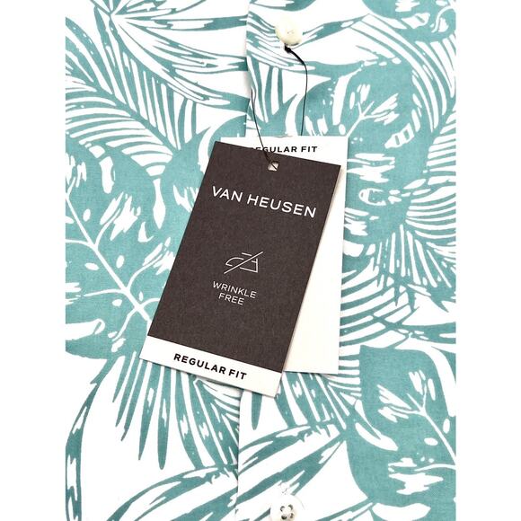 Van Heusen Moisture Wicking Hawaiian Coastal Short Sleeve Size 2XL NWT - Picture 2 of 4